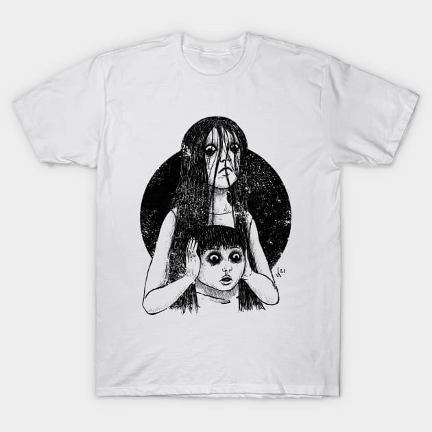 J-Horror - JuOn (Black print) T-Shirt by Bloody Savage